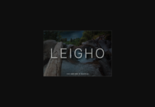 Leigho Font Poster 1