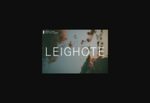 Leighote Font Poster 1