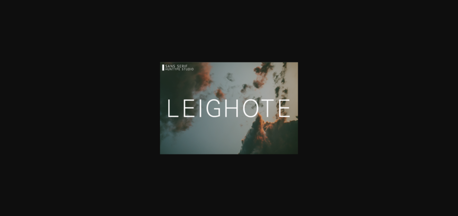 Leighote Font Poster 1