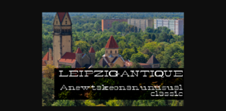 Leipzig Antique Bold Italic Poster 1