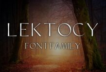 Lektocy Font Poster 1