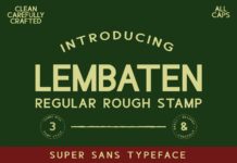 Lembaten Font Poster 1