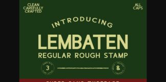 Lembaten Font Poster 1