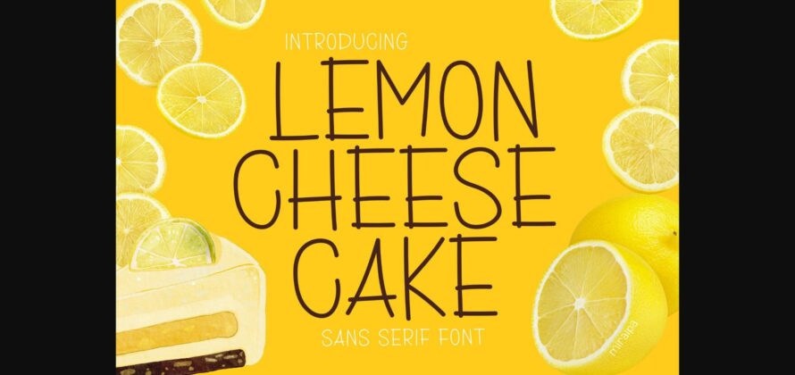 Lemon Cheesecake Font Poster 3