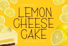 Lemon Cheesecake Font Poster 1