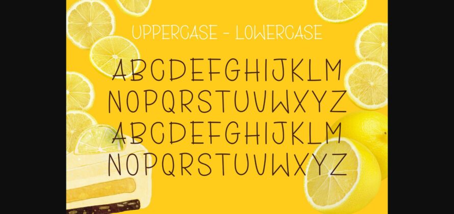 Lemon Cheesecake Font Poster 5