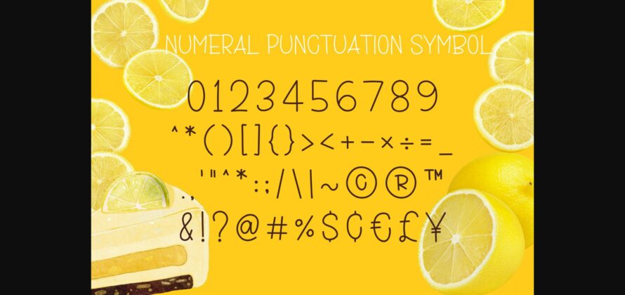 Lemon Cheesecake Font Poster 6