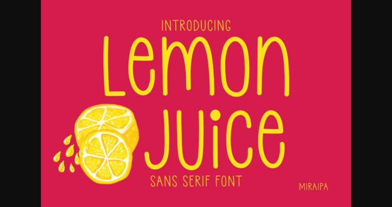 Lemon Juice Font Poster 3