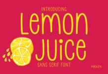 Lemon Juice Font Poster 1