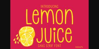 Lemon Juice Font Poster 1