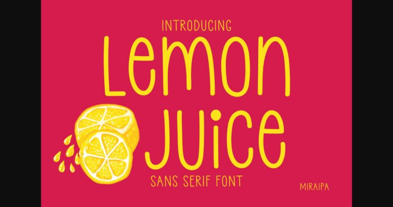 Lemon Juice Font Poster 1