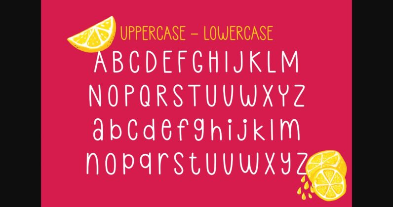 Lemon Juice Font Poster 5