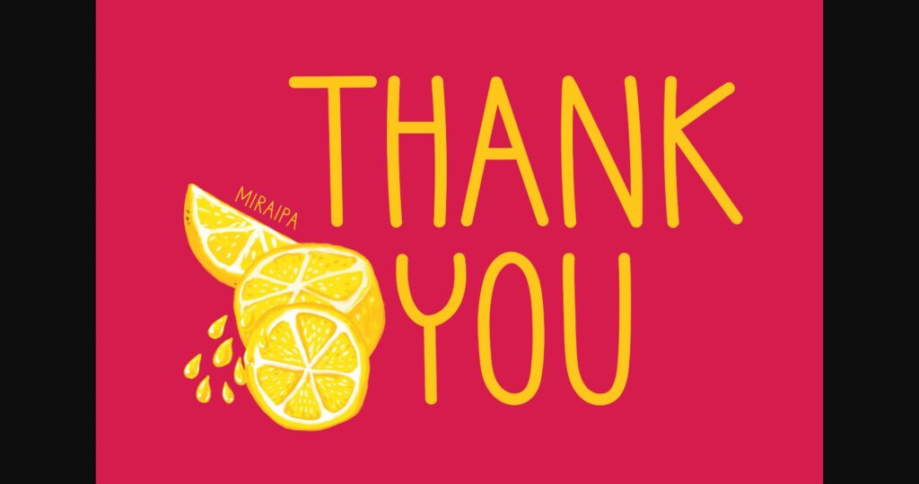 Lemon Juice Font Poster 7