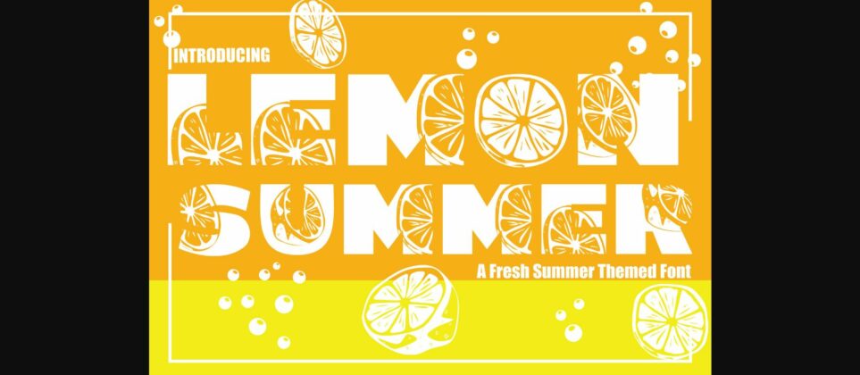 Lemon Summer Font Poster 3