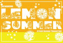 Lemon Summer Font Poster 1