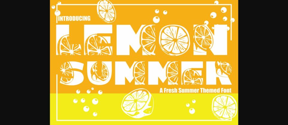 Lemon Summer Font Poster 1