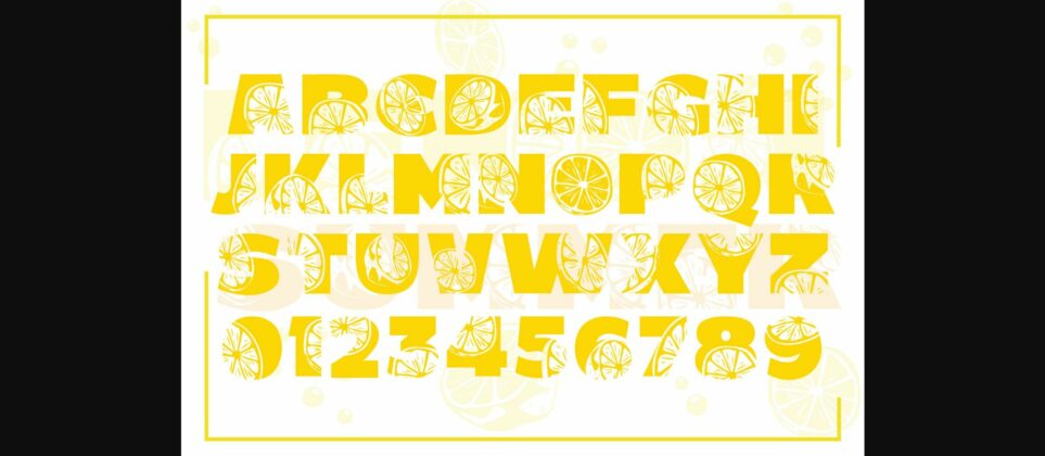Lemon Summer Font Poster 4