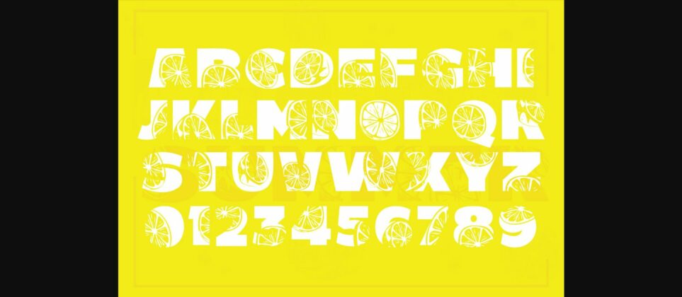 Lemon Summer Font Poster 5