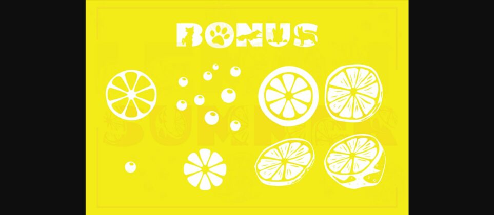 Lemon Summer Font Poster 6