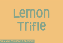Lemon Trifle Font Lemon Trifle Font Poster 1