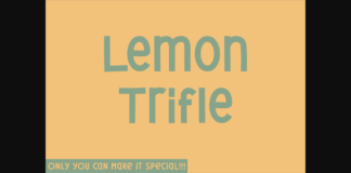 Lemon Trifle Font Poster 1