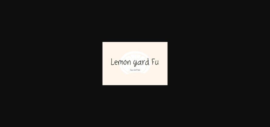 Lemon Yard Fu Font Poster 3