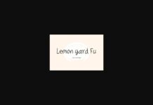 Lemon Yard Fu Font Poster 1