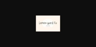 Lemon Yard Fu Font Poster 1