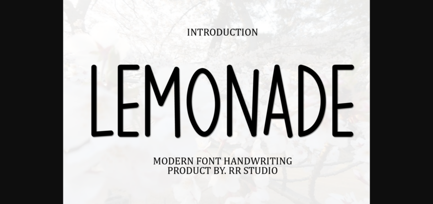 Lemonade Font Poster 3