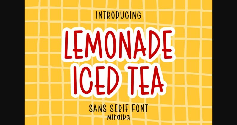 Lemonade Iced Tea Font Poster 3