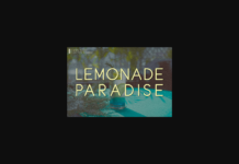 Lemonade Paradise Font Poster 1