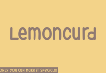 Lemoncurd Font Poster 1