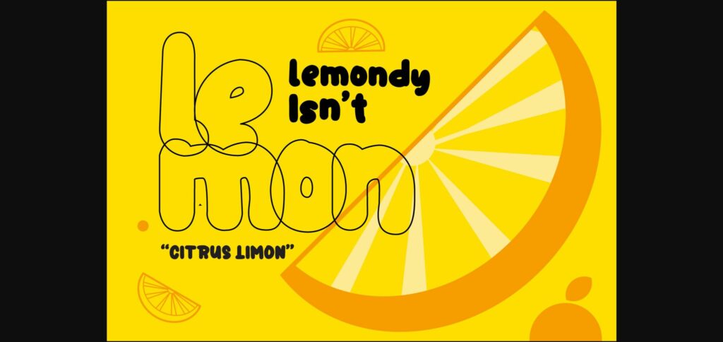 Lemondy Font Poster 4