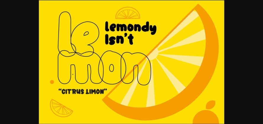 Lemondy Font Poster 4