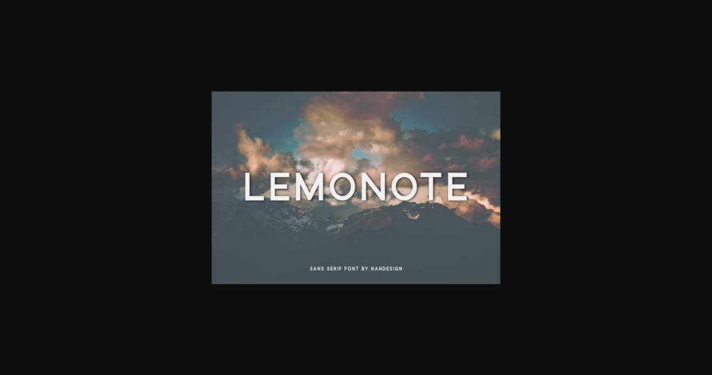 Lemonote Font Poster 3