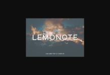 Lemonote Font Poster 1