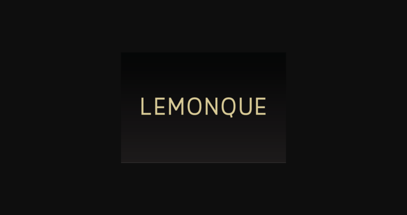 Lemonque Font Poster 3
