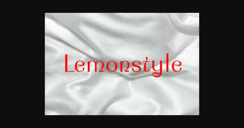 Lemonstyle Font Poster 3