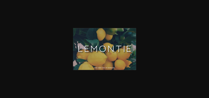 Lemontie Font Poster 3