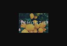 Lemontie Font Poster 1