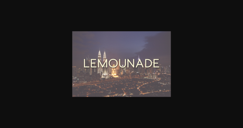 Lemounade Font Poster 3