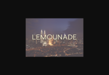 Lemounade Font Poster 1