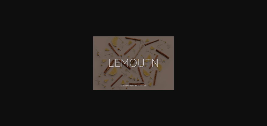 Lemoutn Font Poster 3