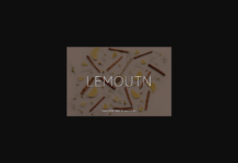 Lemoutn Font Poster 1