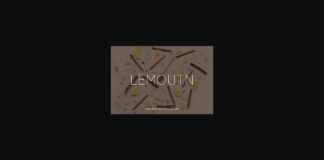 Lemoutn Font Poster 1