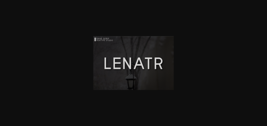 Lenatr Font Poster 3