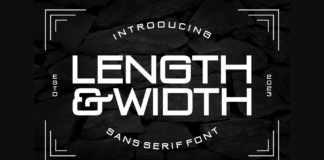 Length and Width Font Poster 1