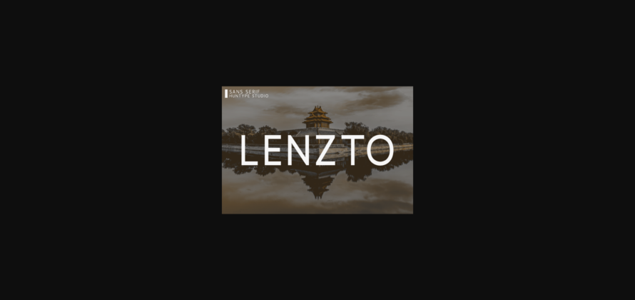 Lenzto Font Poster 3