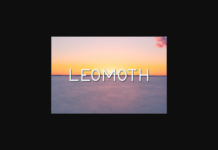 Leomoth Font Poster 1