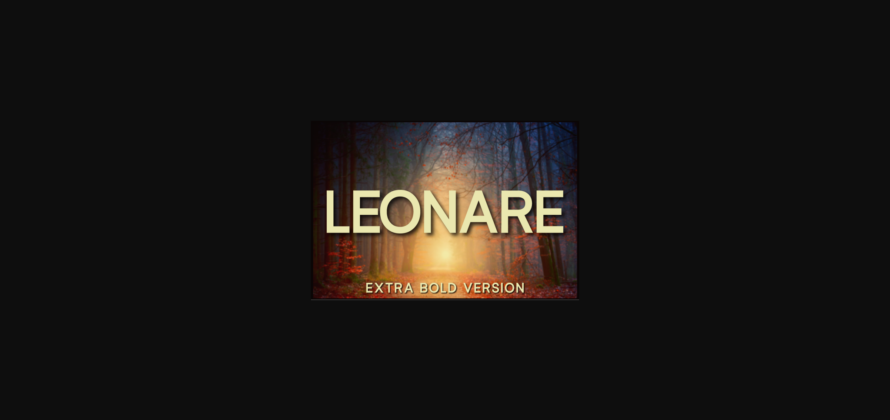 Leonare Extra Bold Font Poster 3